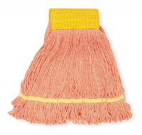 1TYL2 Wet Mop, Small, Orange, Looped End