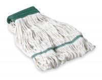 1TYL3 Wet Mop, Medium, White, Looped End