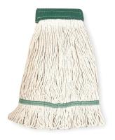 1TYR1 Wet Mop, Medium, White, Looped End