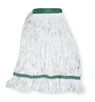 1TYT6 Wet Mop, Antimicrobial, Medium, White