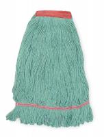 1TYU3 Wet Mop, Antimicrobial, Large, Green