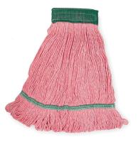 1TYP4 Wet Mop, Medium, Red, Looped End