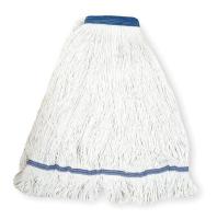 1TYY5 Looped End Finish Mop, Large, White