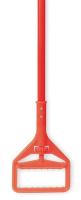 1TZA8 Mop Handle, 60In., Fiberglass, Orange