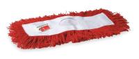 1TZB2 Dust Mop, Cotton, Sz 18 In, Red/White