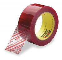 24A756 Carton Tape, Red on Clear, 48mm x 100m