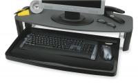 1UEF6 Under/Over Desk Keyboard Drawer, 3-3/32in