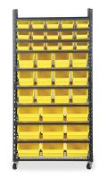 1UGK7 Single Sided Bin Storage Rack, 34In W