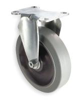 1UHX8 Rigid Plate Caster, 250 lb, 3-1/2 In Dia