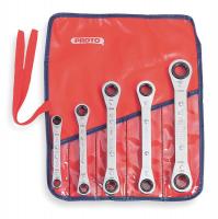 1UK89 Reversible Wrench Set, SAE, 5 PC