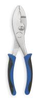 1UKJ6 Slip Joint Plier, 8 1/8 In L, Ergo Grip