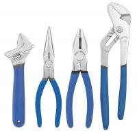1UKP4 Plier Set, Dipped Grip, American Nose, 4 PC