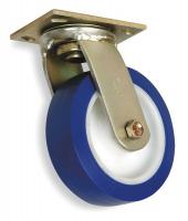 1NUX4 Swivel Plate Caster, , 6 In Dia