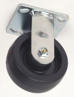 1ULL2 Rigid Plate Caster, 800 lb, 5 In Dia