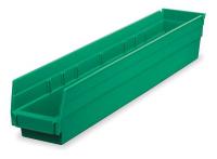 1UMT8 Shelf Bin, 23-5/8 x 6-5/8 x 4, Green