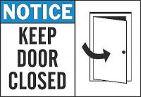 1UN21 Notice Sign, 7 x 10In, BL and BK/WHT, ENG