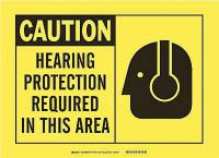 1UN40 Caution Sign, 7 x 10In, BK/YEL, ENG, SURF