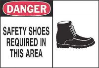 1UN77 Danger Sign, 10 x 14In, R and BK/WHT, ENG