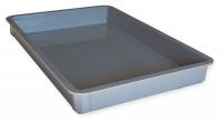 1UTX1 Stacking Container, HD, L 25 3/4, D 3, Gray