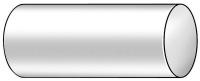 1UXC7 Rod, UHMW-PE, White, 10 In Dia x 1 Ft L