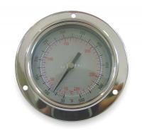 1UZE1 Bimetal Therm, 2-1/2 In Dial, -40to160F