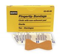 1UZZ6 Adhesive Fingertip Bandage, Pk 10