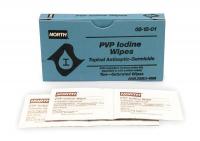 1VAA1 PVP Iodine Wipes, 2 5/8 x 1 5/16 In, PK 10