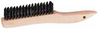 1VAG7 Scratch Brush, Rows 4 x 16, Carbon Steel