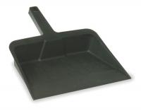 1VAJ7 Hand Held Dust Pan, Plastic, 12 In W, Black