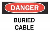 1VC17 Danger Sign, 14 x 20In, R and BK/WHT, ENG