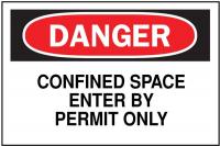 1M004 Danger Sign, 7 x 10In, R and BK/WHT, ENG