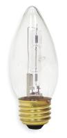 2PLJ4 Halogen Light Bulb, B10, 25W, PK2