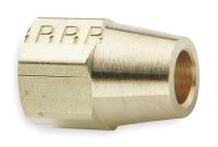 1VDA7 Long Nut, Compression, Brass, 3/8 In, PK 10