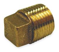 6RCV0 Cored Plug, 3/4In, No Lead Red Brass