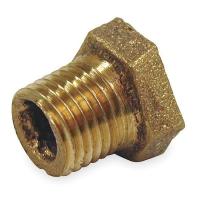 1VFV7 Hex Bushing, Red Brass, 3/8 x 1/4 In