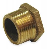 6RCW8 Hex Bushing, 1-1/4x1In, No Lead Red Brass