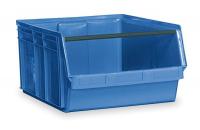 1VH57 Bin, Plastic, Blue