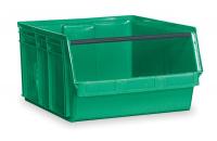1VH58 Bin, Plastic, Green