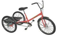 1VJW6 Tricycle w/Rear Pltfrm, 26 In Solid Tires
