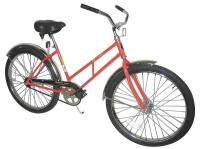 1VJX1 Bicycle, Ladies Style, 26 In Wheel, Orange