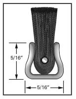 18A631 Strip Brush, 5/16W, 24 In L, Trim 3 In, PK10