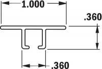 1VKT2 Strip Brush Holder, Overall Length 72 In