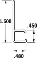 1VKW3 Strip Brush Holder, Overall Length 72 In