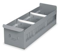 1VL73 Bin Box, Steel With 2 Dividers
