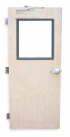 1VMY4 Security Door, Type ST, Red Oak Veneer