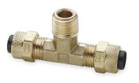 1VPG8 Male Branch Tee, 1/8 In, Brass, PK 10