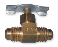 1VPW4 Needle Valve, Straight, Brass, 1/4 In.