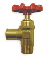 1VPY9 Drain Cock, Brass, MNPT x Hose, 3 In. H