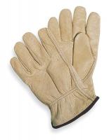 1VT43 Leather Drivers Gloves, Pigskin, L, PR