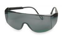 1VW18 Safety Glasses, Gray, Scratch-Resistant